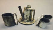 Teapot Mug, two small Angled Cups