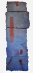'LONG DAY', 156 x 52cm, Cellulose fibre, acrylic paint, wax, linen thread, £1,250